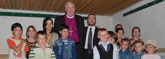Romanian pastor with kids